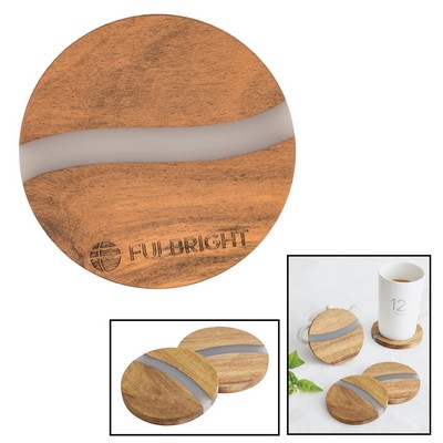 Acacia Wood & Resin Coaster