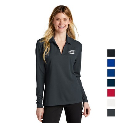 Nike Ladies Dri-FIT Micro Pique 2.0 Long Sleeve Polo