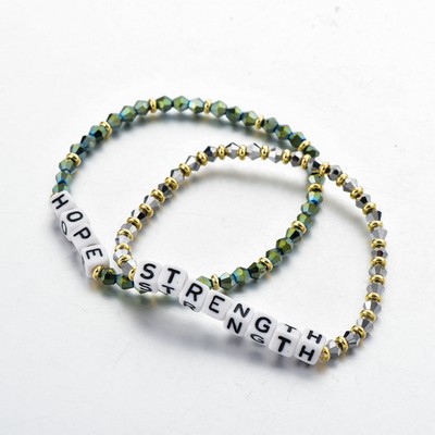 Crystal Letter bracelet