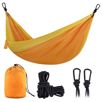 Portable Parachute Nylon Hammock Set for Indoor and Outdoor