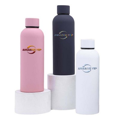 Pure color Vacuum Stainless Steel Water Bottle 17oz.