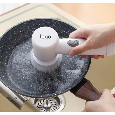 Electric Spin Scrubber Rechargeable Cleaning Tools, Electric Cleaning Brush with 4 Brush Heads