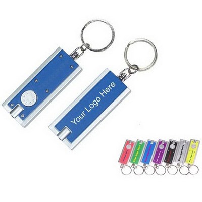 Rectangle LED Light with Swivel Key Chain