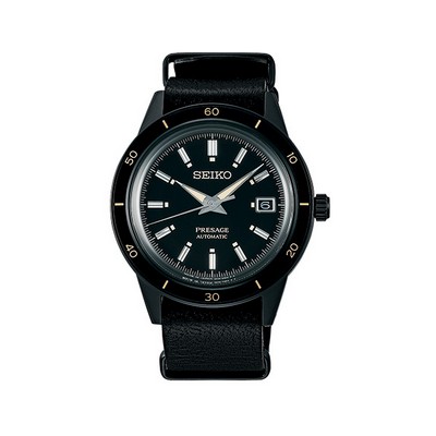 Seiko Presage SRPH95 Mechanical Men's Watch - Black