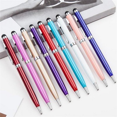 Aluminum Barell Pen with Stylus