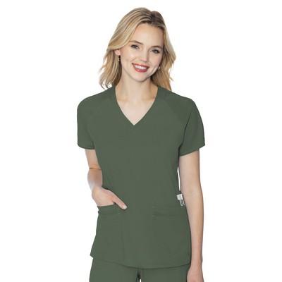 Med Couture Touch Women's Raglan Sleeve Scrub Shirt