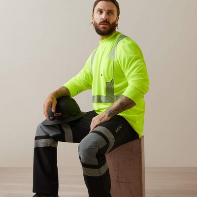 Rebar® Hi-Vis Yellow ANSI Long Sleeve T-Shirt