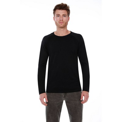 STAR TEE Men's CVC Long-Sleeve Raglan