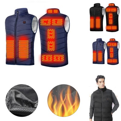 Unisex 9 Heating Areas Warming Heated Vest