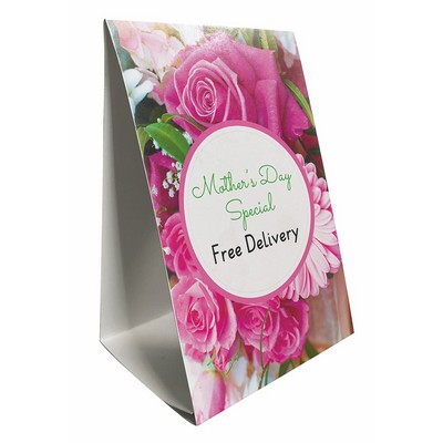 Full-color Vertical Table Tent 4" x 6"