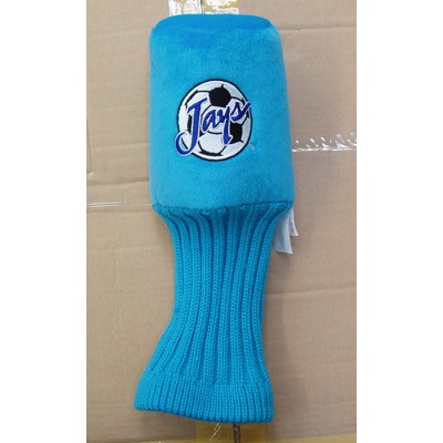 Plush Sky Blue Golf Head Cover