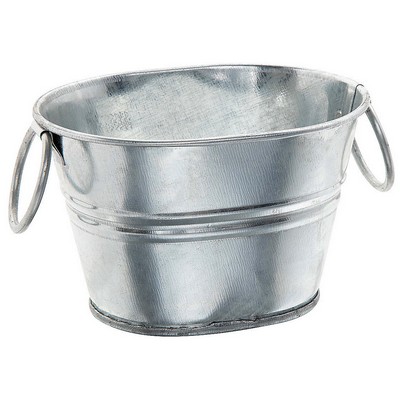 Mini Galvanized Oval Bucket