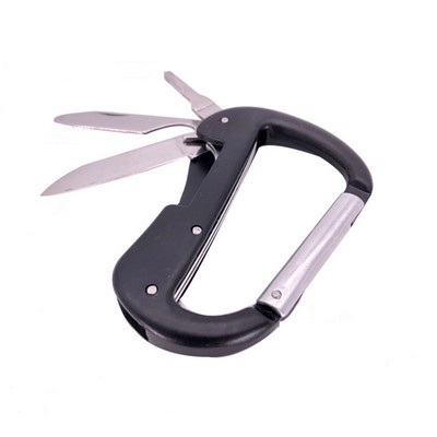 outdoor EDC hook multi-function pocket carabiners with screwdriver