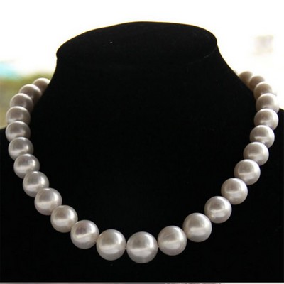 Real Pearl Necklace Pearl Beads Necklace Jewelry 18'' Necklace Women's Day Gifts