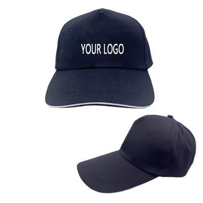 Cotton Twill 5 Panel Baseball Cap MOQ 50PCS