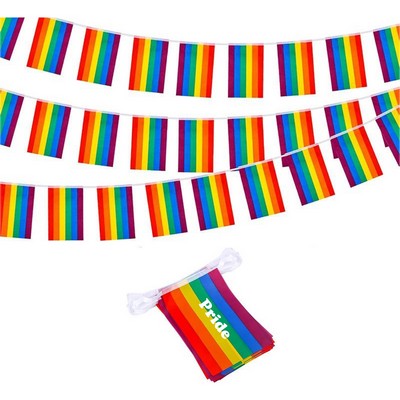 Rainbow String Flag 25pcs Set