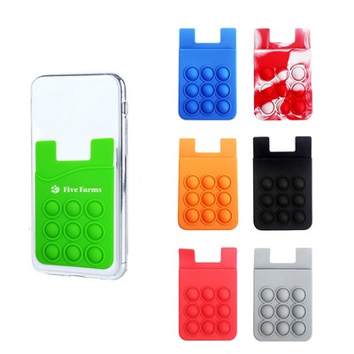 Silicone Push Bubbles Phone Wallet