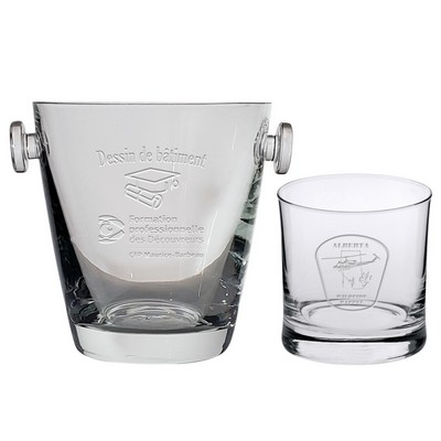 Prague Ice Bucket 7" (Etched) & 4 Dof