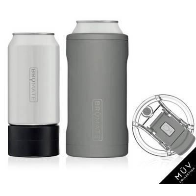 Hopsulator TrÍo MÜv 3-In-1 | Matte Gray (16oz/12oz Cans)