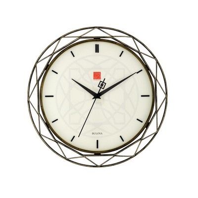 Bulova® Frank Lloyd Wright Collection Luxfer Prism Wall Clock