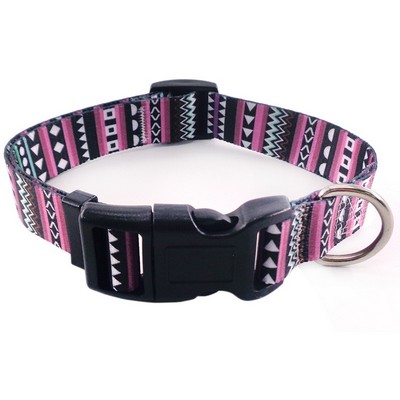 Full Color 1" Wide Adjustable Pet Collar