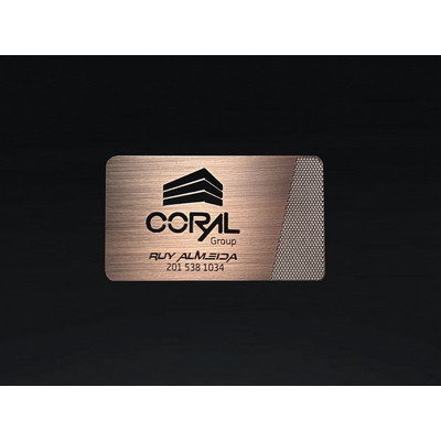 Coral Metal Card