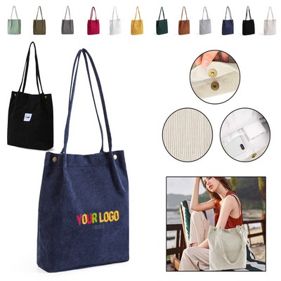 Corduroy Tote Bag