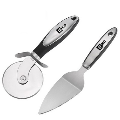 Pizza Cutter Wheel Pizza Server Set