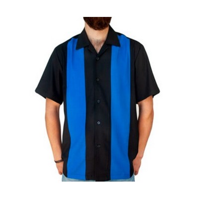 Button-up Double Panel Bowling Shirt