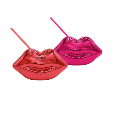 20oz Lip Shaped Cup with Straw (direct import)