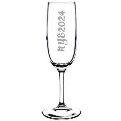 Deep Etched or Laser Engraved Libbey® 8595SR Bristol Valley 6 oz. Flute Glass