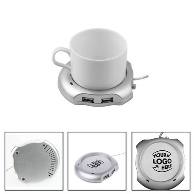 4 Ports USB Charging Insulated Heating Coaster