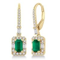 Jilco Inc. Emerald & Diamond Earrings