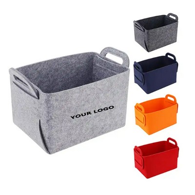 Folding Basket Organizer with Carry Handles