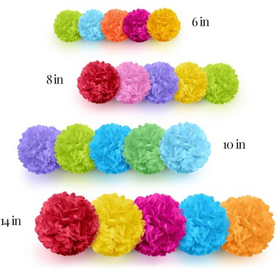 Paper Pom Poms Flowers