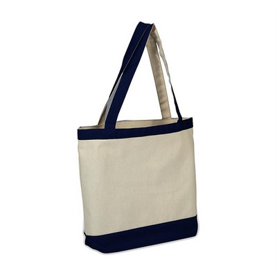 Canvas Color Accent Tote