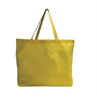 Canvas Jumbo Tote w/ Bottom Gusset