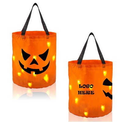 LED Light Halloween Trick or Treat Bags