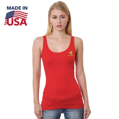 100% USA Made Junior Fine Jersey Tank Top