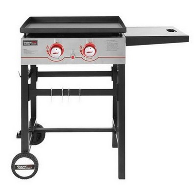 Keg Products Black/Silver 2-Burner Gas Griddle