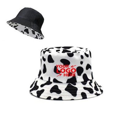 Adult Cow Pattern Bucket Hat