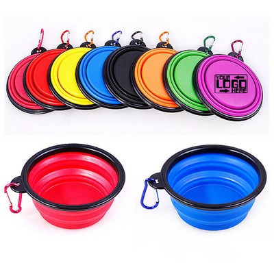 Collapsible Pet Bowl With Carabiner