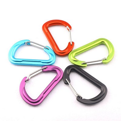 Special Design Flat #6 D Shape Aluminium Alloy Carabiners