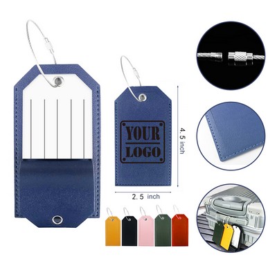 PU Leather Luggage Tag