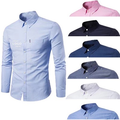 Men's Long-sleeved Business Shirt