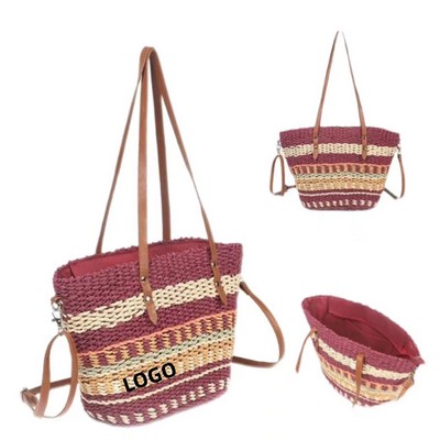 Eco-Friendly And Fashionable Natural Straw Bag