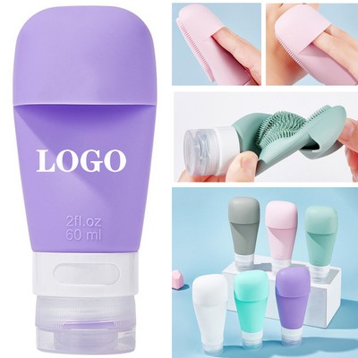 Silicone Travel Split Bottling With Bristle Brush 60Ml