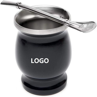 Stainless Steel Yerba Mate Tea Cup Set