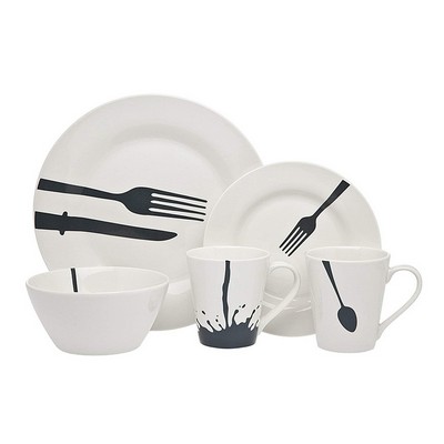 Godinger Acme Diner Dinnerware Set - (16 Piece)