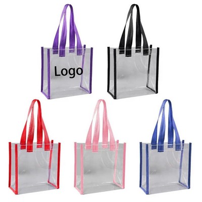 Transparent Beach Clear PVC Tote Bags